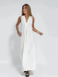 Olivia - Casual Elegant Kleid – Weiß
