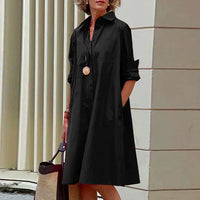 Sommerkleid mit Taschen – Schwarz
