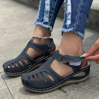 ElegantaStep™ – Elegante Geschlossene Damen Sandalen – Dunkelblau