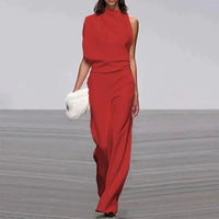 Grace - Sommerlicher Jumpsuit Mühelose Eleganz für warme Tage – Rot