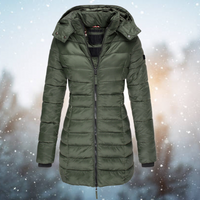 Extra warme & gesteppte Damen-Winterjacke – Grün