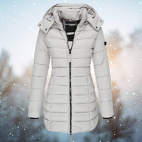 Extra warme & gesteppte Damen-Winterjacke – Grau