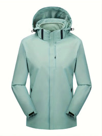 Ellistyn | Wasserdichte, winddichte Hardshell- und Fleece-Thermo-Innenjacke – Smaragdgrün
