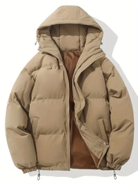 Aniyah | Winterjacke mit Kapuze und Reißverschluss – Khaki
