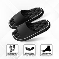 Ergonomische, Ultraweiche, Schnelltrocknende Hausschuhe – Schwarz