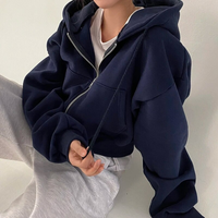 Porscha Übergröße Hoodie – Blau