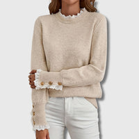 Michelle | Femininer Spitzen Strickpullover – Standard