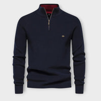 Vittorio - Half-Zip Pullover – Marine