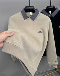 GEERT - JERSEY MIT DOPPELLAGEN – Khaki