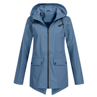 Regenjacke Damen Wasserdicht Mit Kapuze | Leicht & Zeitlos – Blau