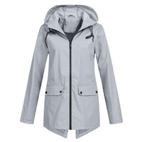 Regenjacke Damen Wasserdicht Mit Kapuze | Leicht & Zeitlos – Grau