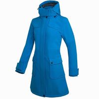 Wasserdichte Damen Regenjacke mit Kapuze - Leicht & Winddicht – Hellblau