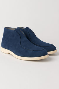 Fabianus Knöchel-Loafer aus Wildleder – Marine