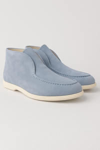 Fabianus Knöchel-Loafer aus Wildleder – Himmelblau