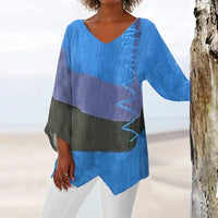 Talia | Elegantes Sommerhemd – Royalblau