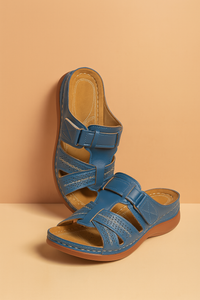 Flip Flops Damen – Bequeme Riemchen-Sandalen Für Damen, Ideal Für Sommerliche Ausflüge – Blau