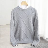 François | Hochwertiger Kaschmirpullover – Grau