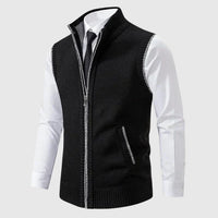 Louis | Elegante Herren-Strickweste – Schwarz