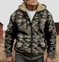 GARY - CAMOUFLAGE-JACKE – Grün