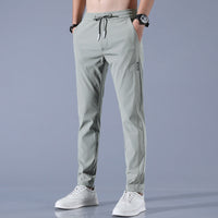 Herren Lange Casual Stretch Golfhose – Hellgrün