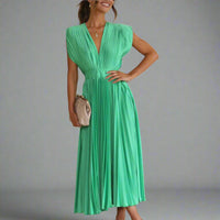 Penelope | Premium Elegantes Midi-Kleid – Grün