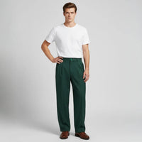 Christian | Herren Wide-Leg Oversized Arbeitshose – Grün