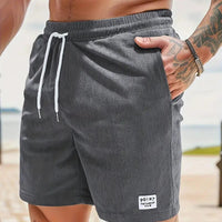 Joshua | Herren Legere strukturierte Shorts – Grau