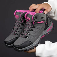 Kletrivon | Frauen Outdoor-Wanderschuhe, High-Top-Trail-Schuhe, Off-Road Camping – Grau