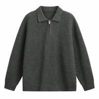 Ruben | Pullover mit Quarter-Zip – Grau