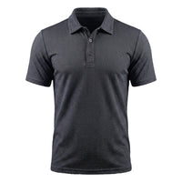 Dario | Atmungsaktives Stretch Poloshirt – Hafengrau