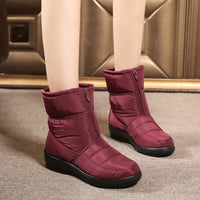 Sibirien™ Stiefel mit Plüschfutter, rutschfester Sohle und Wasserdichtigkeit / Schutz, Komfort und Stil für die kältesten Tage! – Rot