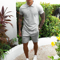 Sebastian - Sommerchic Set für Herren – Grau
