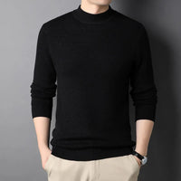 David Sommerpullover | Leichter Eleganter Herrenpullover – Schwarz