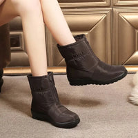 Sibirien™ Stiefel mit Plüschfutter, rutschfester Sohle und Wasserdichtigkeit / Schutz, Komfort und Stil für die kältesten Tage! – Braun