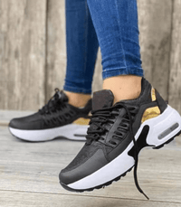 Damen Komfort-Sneaker Rutschfest Leicht – Schwarz