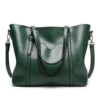 Klara | Luxuriöse Lederhandtasche – Grün