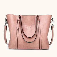 Klara | Luxuriöse Lederhandtasche – Rosa
