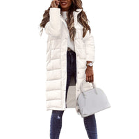 Elegante Damen Baumwolljacke mit Taschen – Weiß
