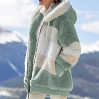 Dorana - Flauschige Jacke – Grün