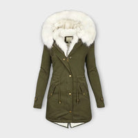 Ivara - Wasserfeste & Pelz-gefütterte Winterjacke – Grün