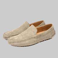 Jeffrey | Herren Klassischer Mokassin Loafer – Khaki
