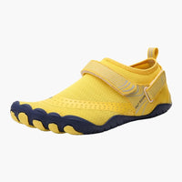 Herren Barfußschuhe mit Hakenband – Gelb
