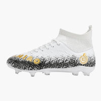 Herren Fußballschuhe mit Schnürung und Profilsohle – Weiß