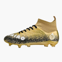 Herren Fußballschuhe mit Schnürung und Profilsohle – Gold