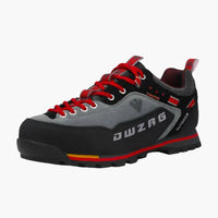 Herren Wanderschuhe mit Schnürung – Grau / Rot