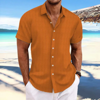 Herren Elegantes Jacquardhemd | Vielseitig und Stilvoll – Orange