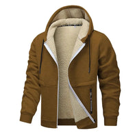 Luca | Lässige Fleecejacke – Braun