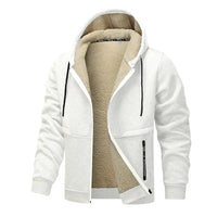 Luca | Lässige Fleecejacke – Weiß