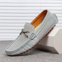 Herren Loafer Braun Mit Arch Support – Orthopädische Slip-On Schuhe Für Komfort Und Stil – Grau