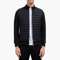 Herrenjacke mit Stehkragen und Bündchen – Schwarz